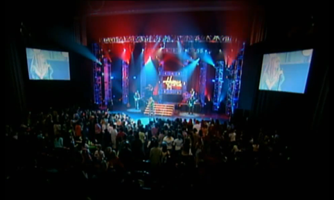 An early staged Hannah Montana concert.