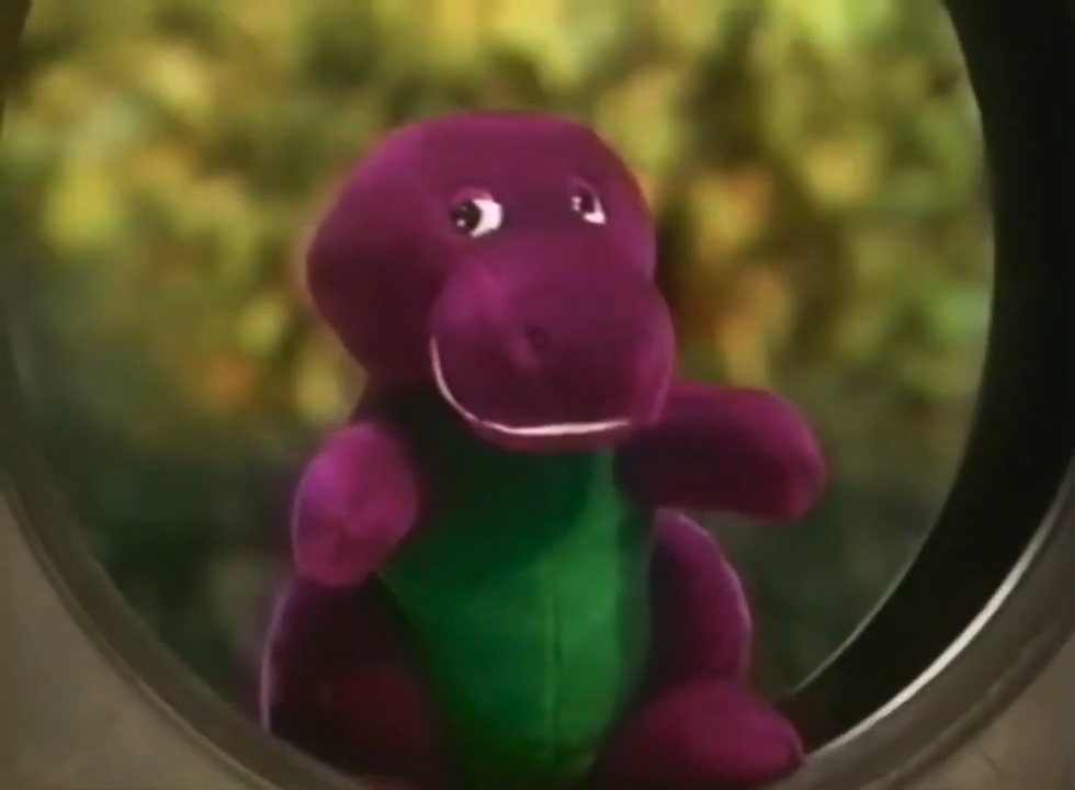 Barney plush toy from a '90s episode