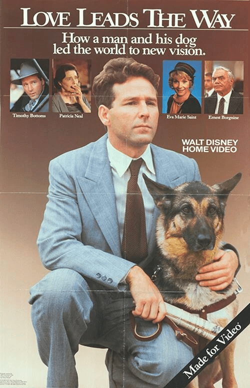 Love Leads the Way movie poster, featuring Morris Frank and Buddy